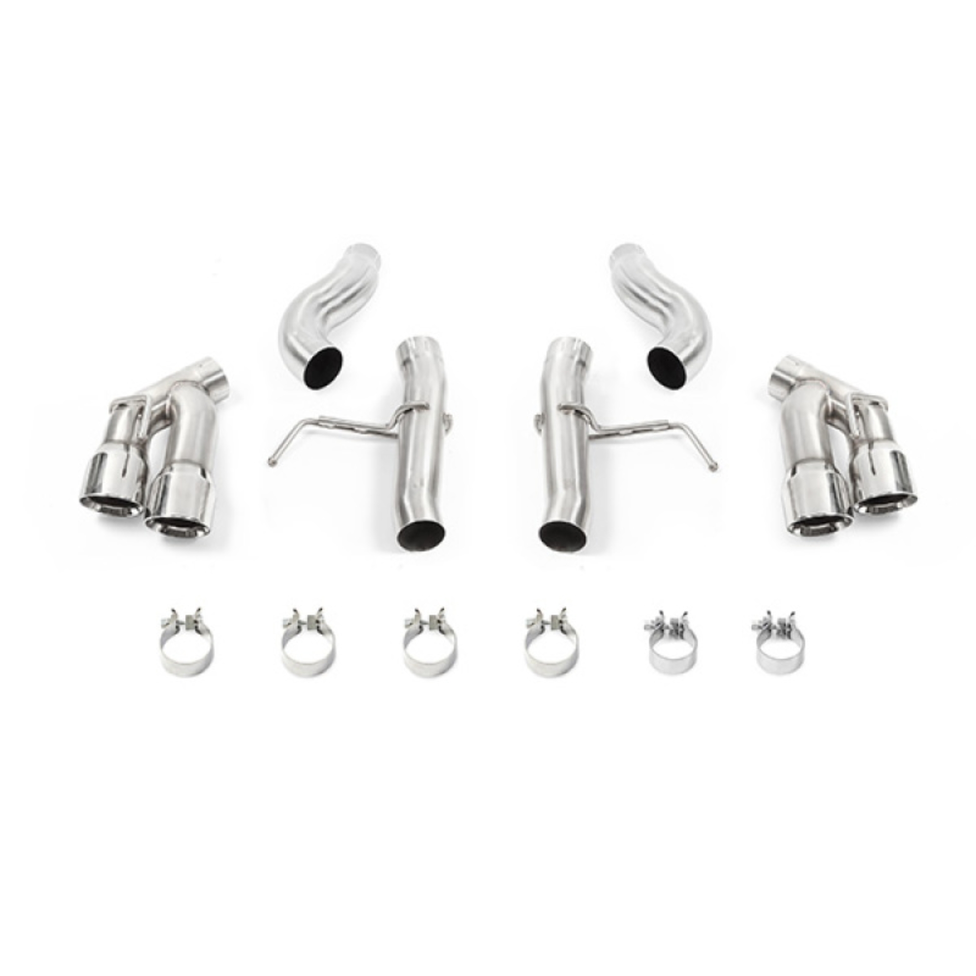 Picture of Mishimoto 2016+ Chevrolet Camaro 2.0T Quad-Tip Race Axle-Back Exhaust w/ Polished Tips