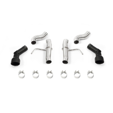 Picture of Mishimoto 2016+ Chevrolet Camaro SS Dual-Tip Race Axle-Back Exhaust w/ Black Tips