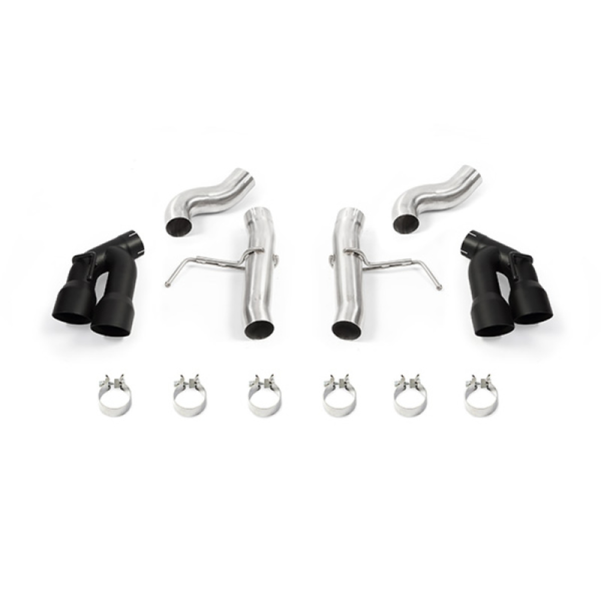 Picture of Mishimoto 2016+ Chevrolet Camaro SS Quad-Tip Race Axle-Back Exhaust w/ Black Tips
