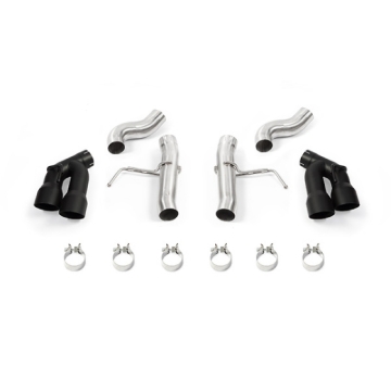 Picture of Mishimoto 2016+ Chevrolet Camaro SS Quad-Tip Race Axle-Back Exhaust w/ Black Tips