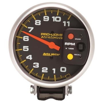 Picture of Autometer Pro-Comp 5in 0-11000 RPM Pedestal w/Peak Memory Tachometer