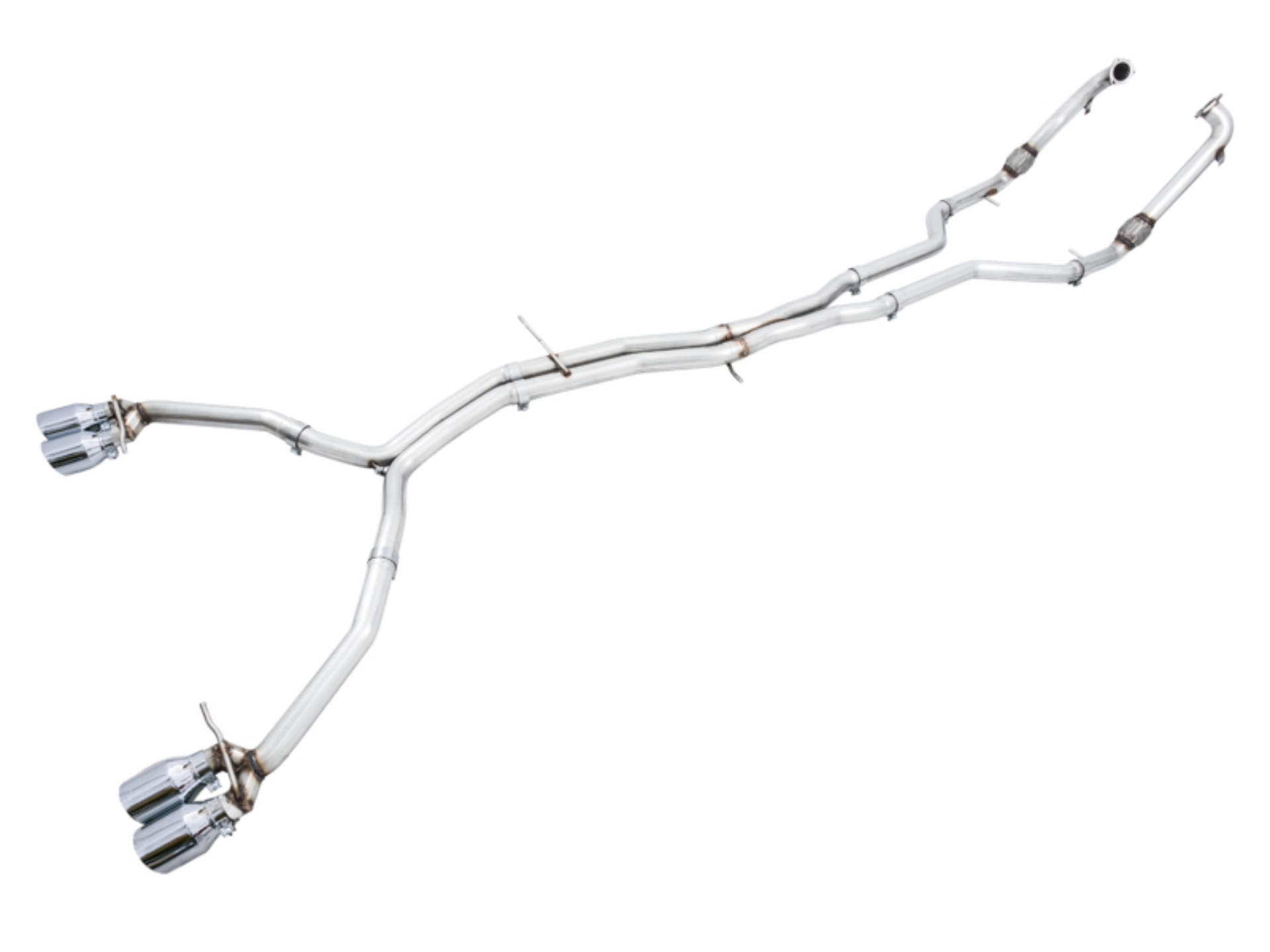 Picture of AWE Tuning Audi B9 S5 Coupe 3.0T Track Edition Exhaust - Chrome Silver Tips (102mm)