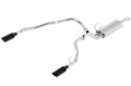 Picture of Borla 09-17 Ram 1500 5.7L V8 3in-2.5in Dual Out Pipe 5in Tip S-Type Exhaust Black Chrome