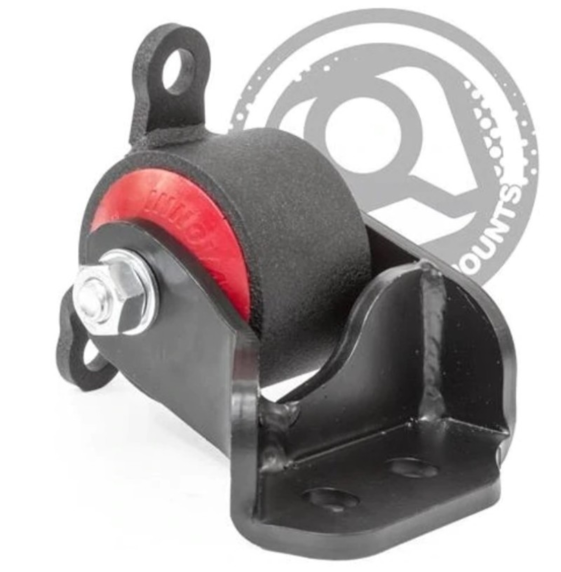 Picture of Innovative 88-91 Civic / CRX D-Series Black Steel 85A Bushing Front Mount for D-Series Cable Trans