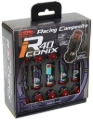 Picture of Project Kics 12X1.25 Neo Chrome R40 Iconix Lock & Lug Nuts - 16+4 (Black Cap)