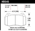 Picture of Hawk 03-07 G35/350z/03-06 Sentra Spec V w/ Brembo HPS Street Front Brake Pads