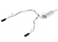 Picture of Borla 09-17 Dodge Ram 1500 5.7L V8 3in to Dual 2.5in Single Round Rolled Angle-Cut S-type Exhaust