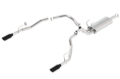 Picture of Borla 09-17 Dodge Ram 1500 5.7L V8 3in to Dual 2.5in Single Round Rolled Angle-Cut S-type Exhaust