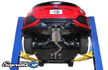 Picture of GReddy 2017+ Honda Civic Sport Hatchback 76mm Supreme SP Cat-Back Exhaust