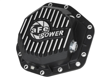 Picture of aFe Power Pro Ser Rear Diff Cover Black w/Mach Fins 2017 Ford Diesel Trucks V8-6.7L(td) Dana M275-14