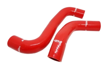 Picture of Torque Solution 08-14 Subaru WRX / 08-18 STI / 09-13 Forester XT Silicone Radiator Hose Kit - Red