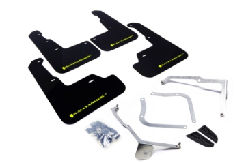 Picture of Rally Armor 15-21 Subaru WRX/STI Black UR Mud Flap w/Green Logo