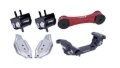 Picture of Torque Solution Engine/Trans Red Pitch Mount Kit w/ Mount Plates 02-14 Subaru WRX / 2004+ Subaru STi