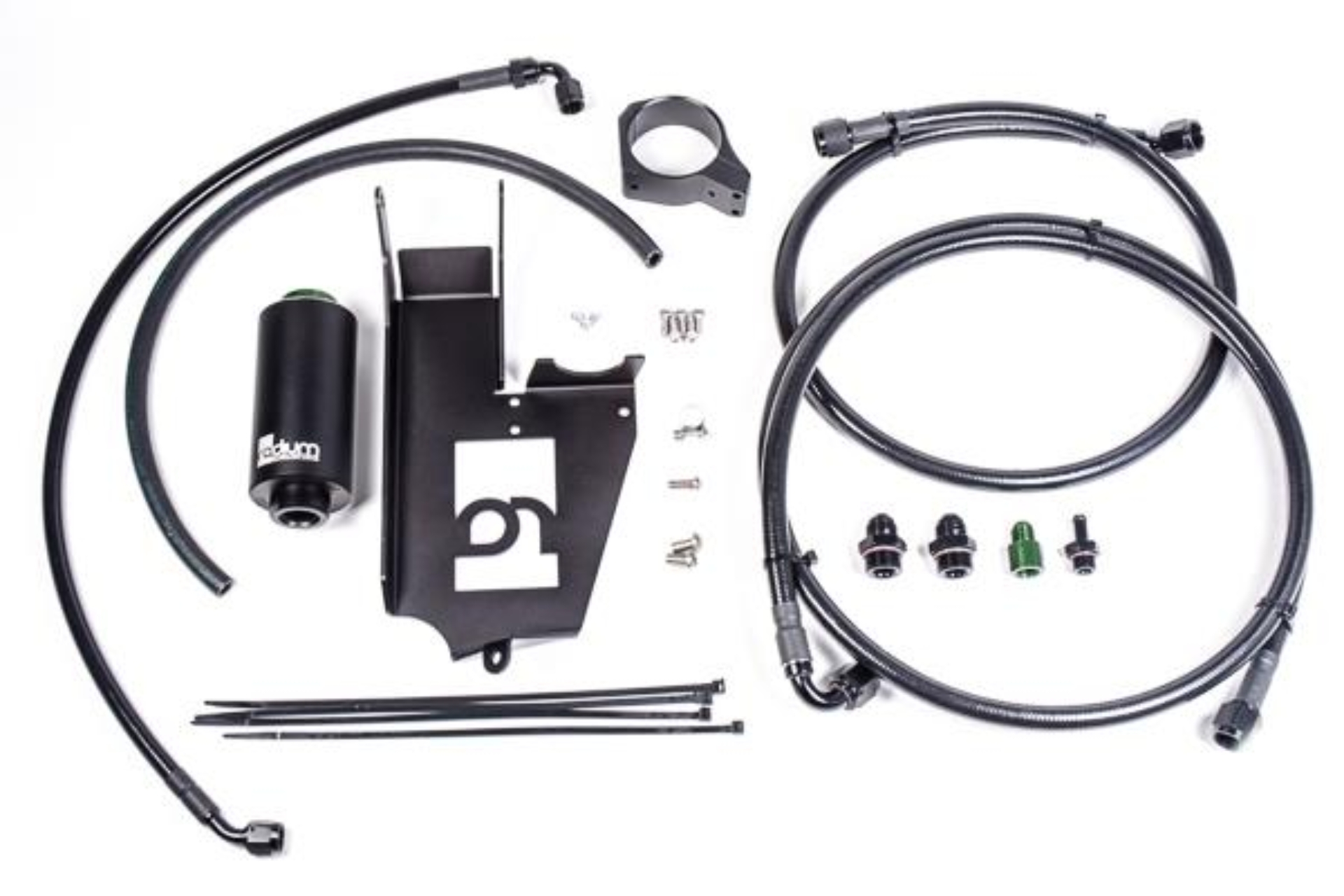Picture of Radium Engineering Fuel Hanger Plumbing Kit Mitsubishi Evo 7/8/9 - Stainless Filter