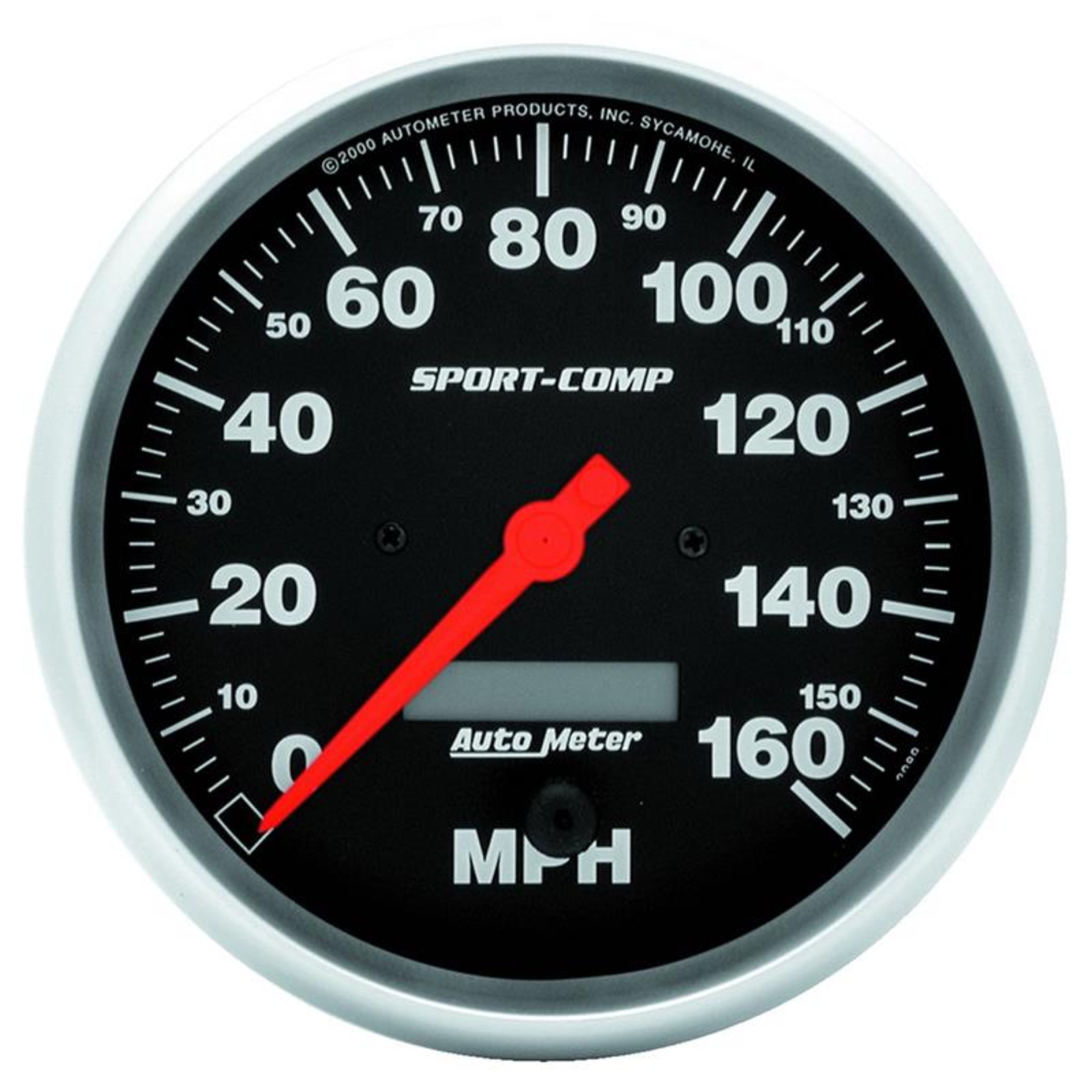 Picture of Autometer Sport-Comp 5 inch 160 MPH Electronic Speedometer Gauge w/LCD Odometer