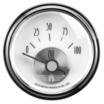 Picture of Autometer Prestige Series Pearl 2-1/16in 100PSI Electronic Oil Pressure Gauge