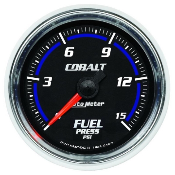 Picture of Autometer Cobalt 52mm 15 PSI Electronic Fuel Pressure Gauge