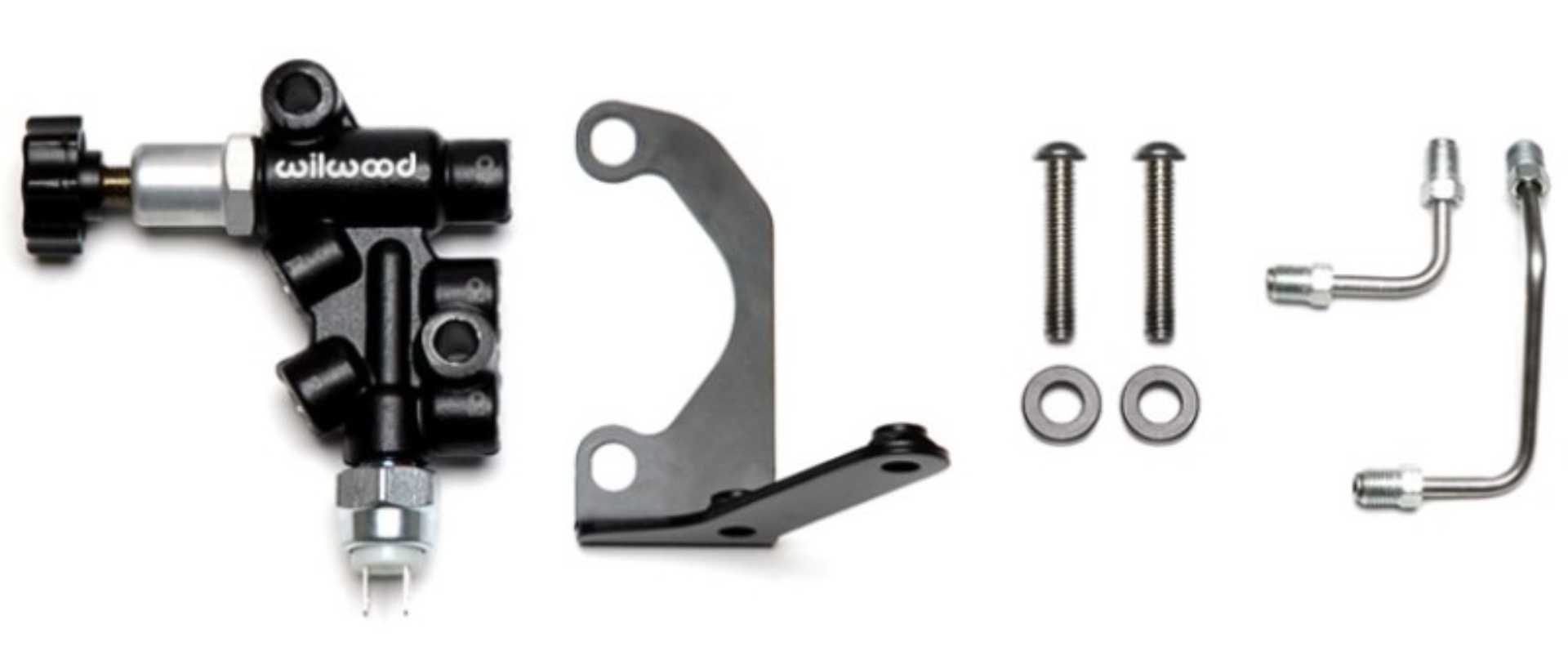 Picture of Wilwood Tandem Master Cylinder Mounting Bracket R/H Kit w/ Prop Valve