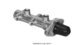 Picture of Wilwood Tandem Remote Master Cylinder - 1in Bore Ball Burnished