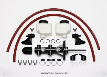 Picture of Wilwood Tandem Remote Master Cylinder - 15/16in Bore Black