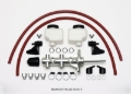 Picture of Wilwood Tandem Remote Master Cylinder - 7/8in Bore Ball Burnished