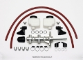 Picture of Wilwood Tandem Remote Master Cylinder - 15/16in Bore Ball Burnished