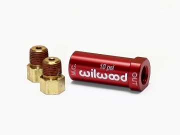 Picture of Wilwood Residual Pressure Valve - New Style w/ Fittings - 10# / Red