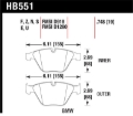 Picture of Hawk 07-09 BMW 335d/335i/335xi / 08-09 328i/M3 Performance Ceramic Street Front Brake Pads