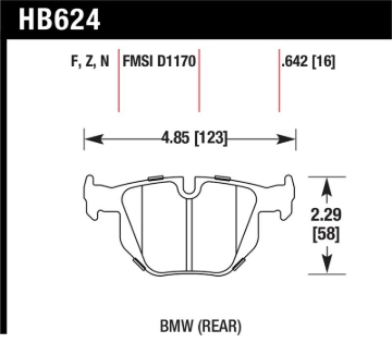 Picture of Hawk 06 BMW 330i/330xi / 07-09 335i / 07-08 335xi / 09 335d / 08-09 328i Performance Ceramic Street