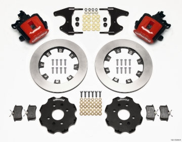 Picture of Wilwood Combination Parking Brake Rear Kit 12.19in Red Civic / Integra Drum 2.46 Hub Offset