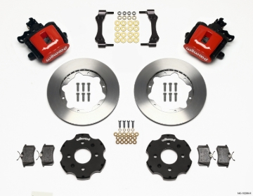 Picture of Wilwood Combination Parking Brake Rear Kit 11.00in Red Civic / Integra Disc 2.39 Hub Offset