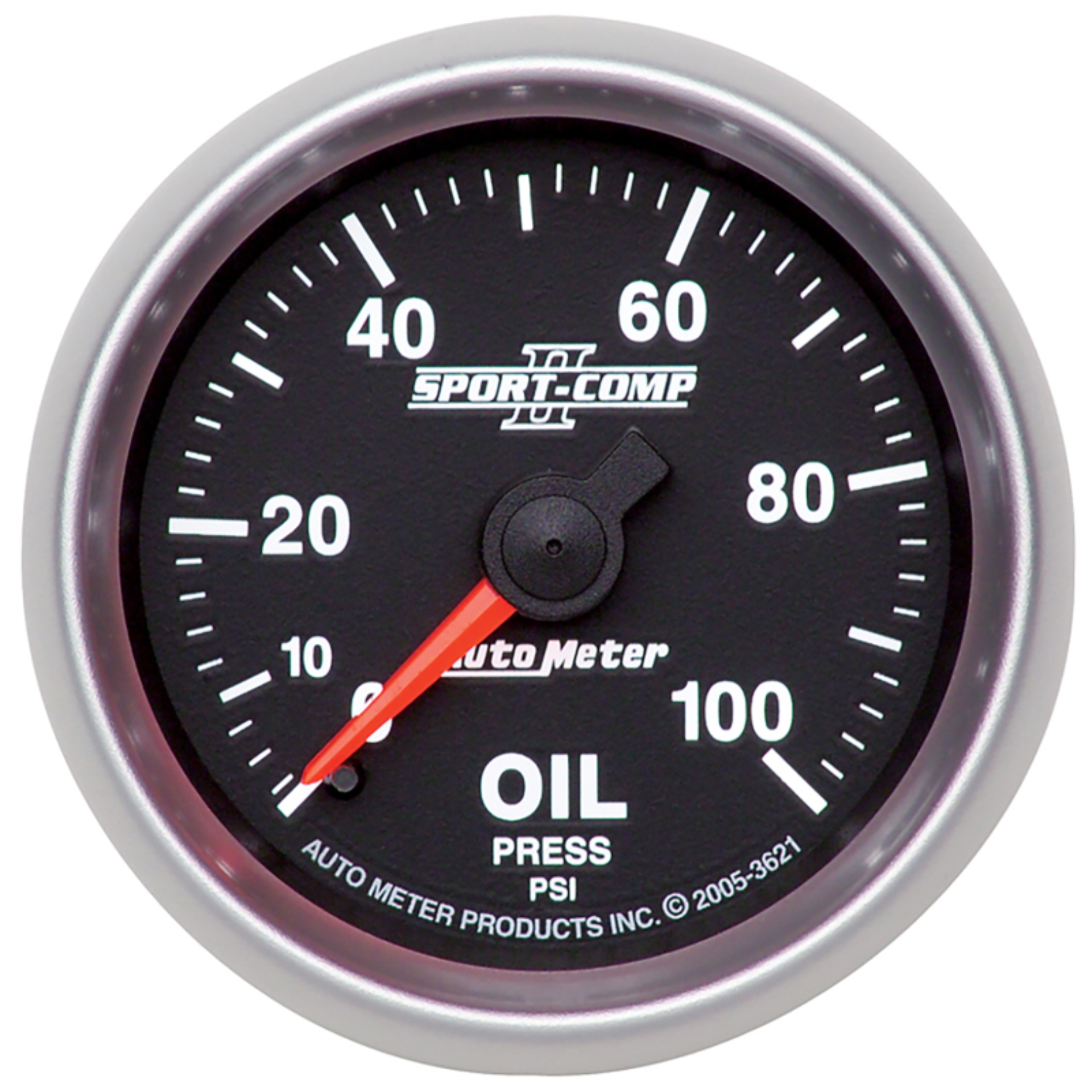 Picture of Autometer Sport-Comp II 52mm 0-100 PSI Mechanical Oil Pressure Gauge