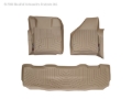 Picture of WeatherTech 08-10 Ford F250/F350/F450/F550 Front and Rear Floorliners - Tan