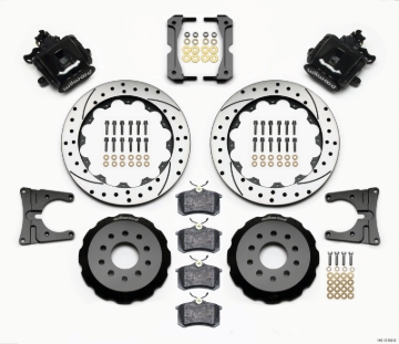 Picture of Wilwood Combination Parking Brake Rear Kit 12.88in Drilled 2005-2014 Mustang
