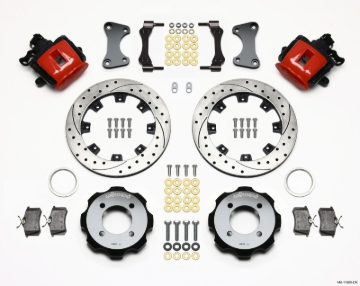 Picture of Wilwood Combination Parking Brake Rear Kit 11.75in Drilled Red 2011 Fiesta Rear