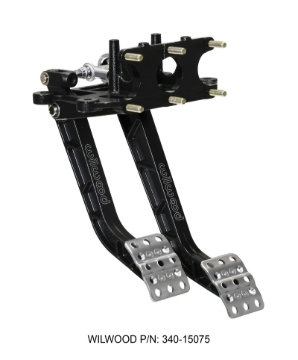Picture of Wilwood Adjustable-Trubar Dual Pedal - Brake / Clutch - Rev. Swing Mount -6.25:1 Brake 5.1:1 Clutch