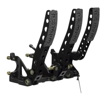 Picture of Wilwood Pedal Assembly Floor Mount-Brake Clutch & Throttle w/ Throttle Linkage