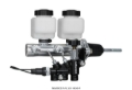 Picture of Wilwood Tandem Remote M/C Kit w L/H Bracket & Prop Valve - 7/8in Bore Ball Burnished-W/Pushrod