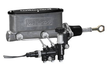 Picture of Wilwood HV Tandem M/C Kit w L/H Bracket & Prop Valve - 7/8in Bore-W/Pushrod - Early Mustang
