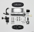 Picture of Wilwood HV Tandem M/C Kit w L/H Bracket & Prop Valve - 7/8in Bore Ball Burn.-W/Push