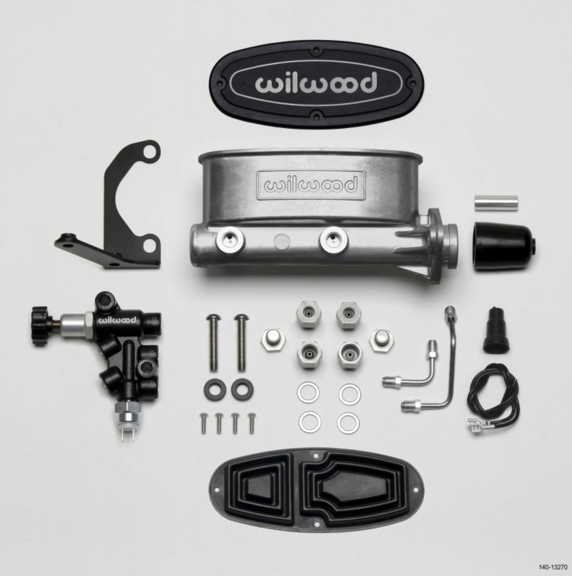 Picture of Wilwood HV Tandem M/C Kit w L/H Bracket & Prop Valve - 1 1/8in Bore