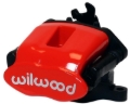 Picture of Wilwood Caliper-Combination Parking Brake-L/H-Red 41mm piston .81in Disc