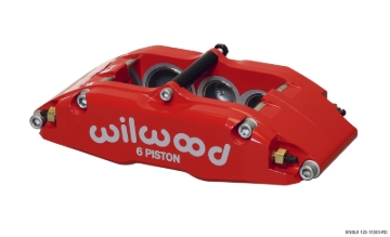 Picture of Wilwood Caliper-BNSL6-RH-Red 1.62/1.12/1.12in Pistons 1.10in Disc