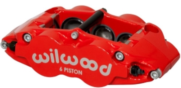 Picture of Wilwood Caliper-Narrow Superlite 6R-RH - Red 1.38/1.12/1.12in Pistons 1.10in Disc