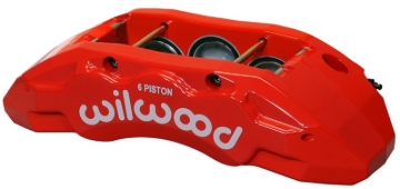 Picture of Wilwood Caliper-TX6R- L/H - Red 1.75/1.62/1.62in Pistons 1.38in Disc