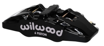 Picture of Wilwood Caliper-Forged Dynapro 6 5.25in Mount-Red-R/H 1.62/1.38in/1.38in Pistons .81in Disc