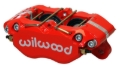 Picture of Wilwood Caliper-Dynapro Dust-Boot 5.25in Mount - Red 1.75in Pistons 1.00in Disc