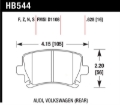 Picture of Hawk 06 Audi A6 Quattro Avant / 06-09 A6 Quattro  HP+ Rear Brake Pads