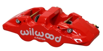 Picture of Wilwood Caliper-Aero4 - Red 1.12/1.12in Pistons 0.81in Disc