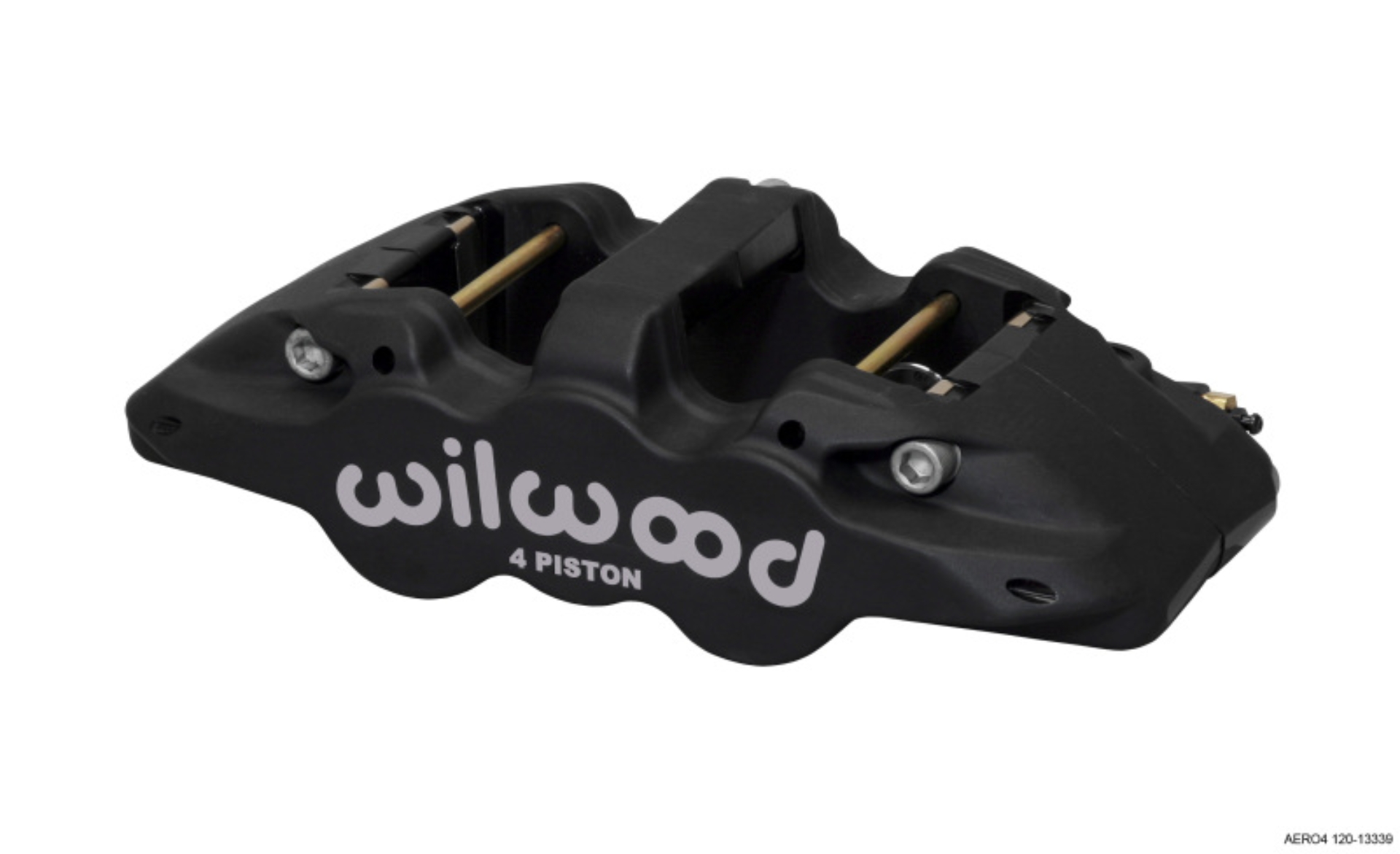 Picture of Wilwood Caliper-Aero4 - Black Anodize 1.12/1.12in Pistons 1.25in Disc